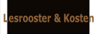 Lesrooster & Kosten.